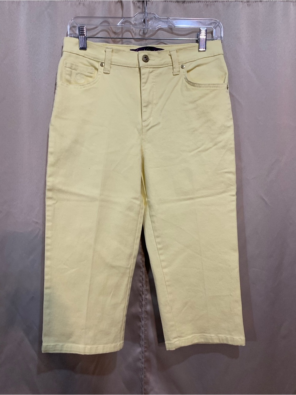 Gloria Vanderbilt Relaxed Fit Jeans in Pale Yellow #45/1